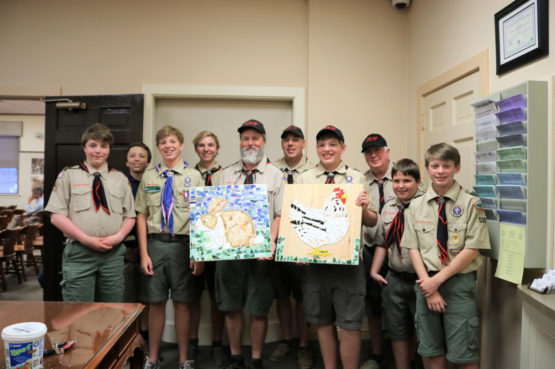 Boy Scouts attend Easton Town Council